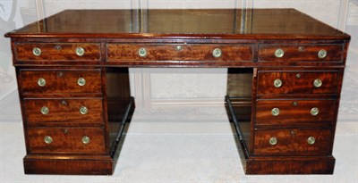 Lot 3473 - George III Style Leather Top Mahogany...