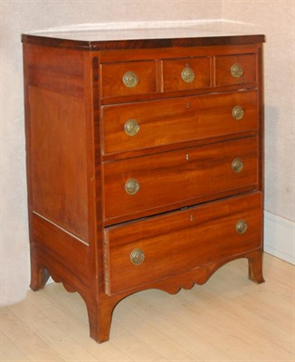 Lot 2142 - Federal Mahogany Inlaid Cherry Chest of...
