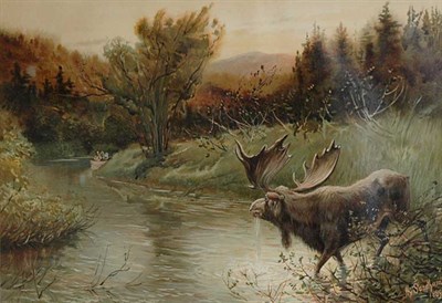 Lot 75 - HY Sandham [MOOSE SURPRISED] Chromolithograph....