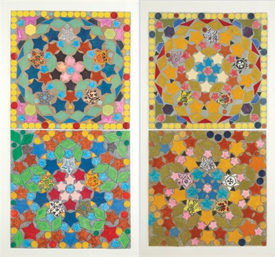 Lot 1099 - Joyce Kozloff American, b. 1942 Studies for...