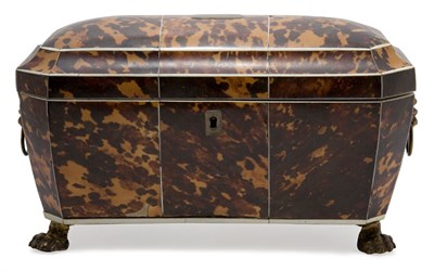 Lot 357 - Regency Tortoise Shell Tea Caddy First quarter...