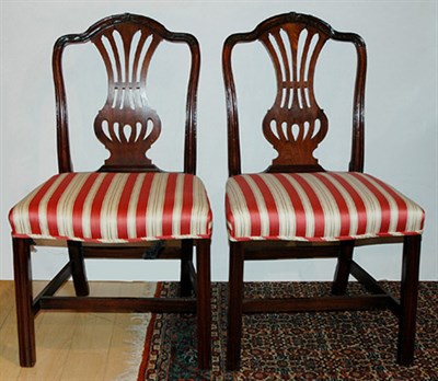 Lot 250 - Group of Four George III Mahogany Dining Chairs