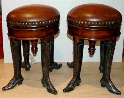 Lot 597 - Pair of Victorian Style Patinated-Bronze...