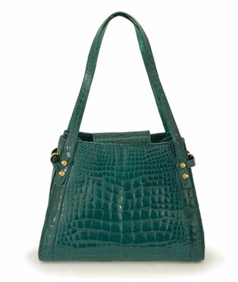 Lot 27 - Large Judith Leiber Crocodile Handbag