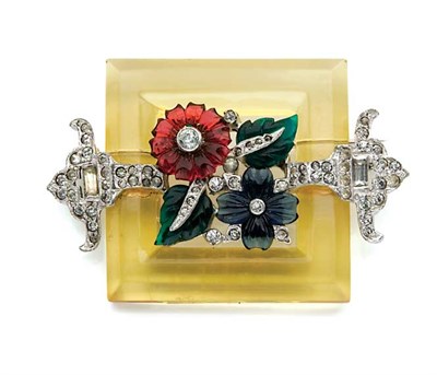 Lot 29 - Art Deco Fruit Salad Pin