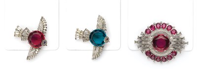 Lot 104 - Three Trifari Brooches and Another Brooch