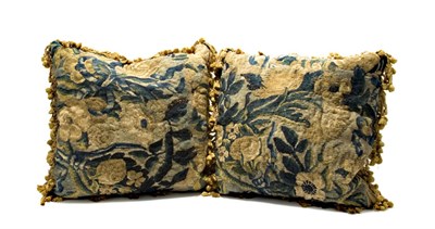 Lot 75 - Pair of Flemish Tapestry Upholstered Cushions...