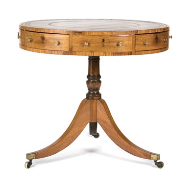 Lot 296 - George III Rosewood Drum Table Circa 1805 The...