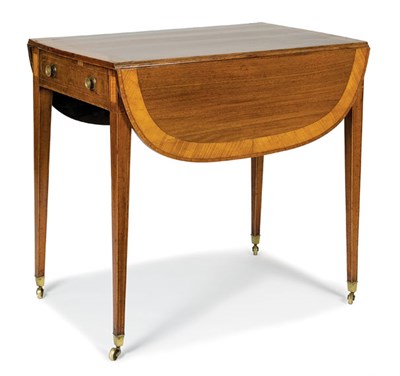 Lot 211 - George III Mahogany and Harewood Pembroke...