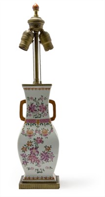 Lot 493 - Samson Porcelain Vase Mounted as a lamp....