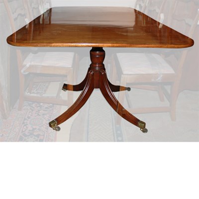 Lot 276 - George III Mahogany Double Pedestal Dining...
