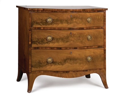 Lot 294 - George III Mahogany Chest of Drawers Circa...