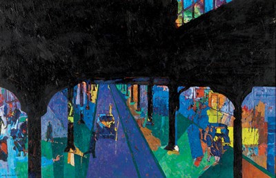 Lot 1070 - Jack Perlmutter American, 1920-2006 The Street...