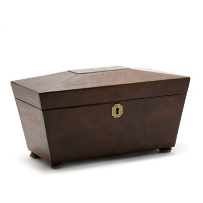 Lot 3253 - Victorian Mahogany Tea Caddy Height 5 1/2...