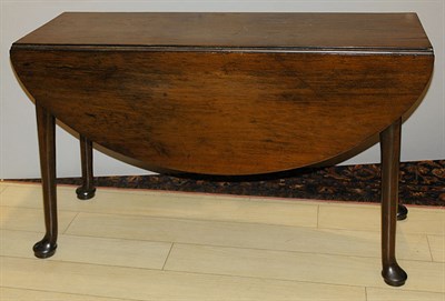 Lot 3440 - Queen Anne Style Mahogany Drop-Leaf Table...