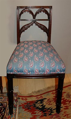 Lot 3216 - Set of Four Regency Style Mahogany Side Chairs