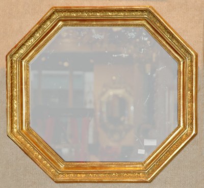 Lot 3197 - Neoclassical Style Gilt-Wood Octagonal Mirror...