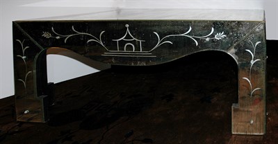 Lot 136 - Mirrored Glass Low Table Height 20 1/2 inches,...