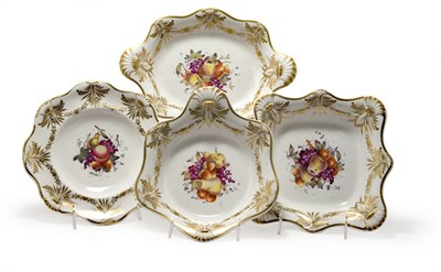 Lot 351 - English Porcelain Dessert Service Circa...