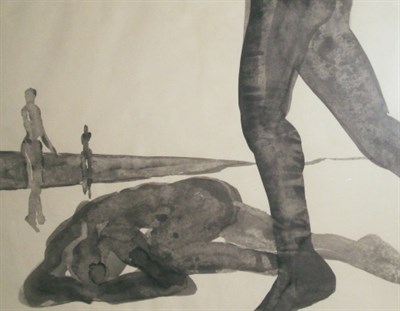 Lot 48 - Mary Frank American, b. 1933 (i) Arched Figure,...