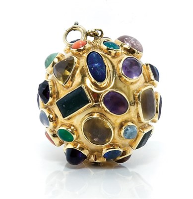 Lot 18 - Gold and Gem Set Large Charm