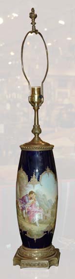 Lot 540 - Sevres Style Porcelain Lamp Signed Collot....