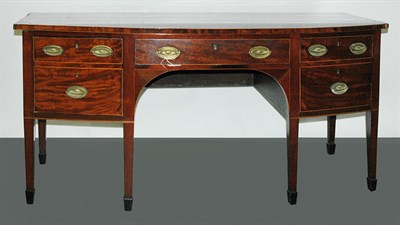 Lot 333 - George III Inlaid Mahogany Sideboard The...
