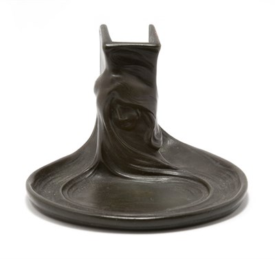 Lot 4527 - Art Nouveau Bronze Match Box Holder and...