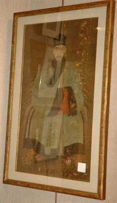 Lot 684 - Chinese Painting of an Ancestor In the Ming...