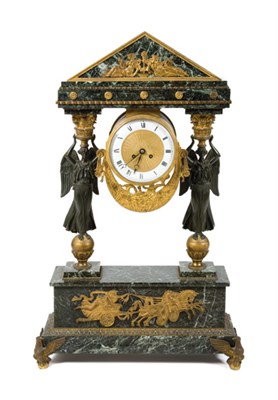 Lot 4335 - Empire Style Parcel Gilt and Patinated-Bronze...
