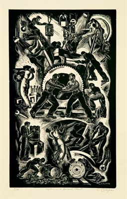 Lot 250 - Letterio Calapai (1902-1993) LABOR IN A DIESEL...