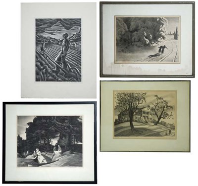Lot 123 - Dale Nichols THE MOUNTAIN Lithograph, signed...
