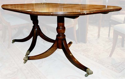 Lot 497 - George III Style Mahogany Three-Pedestal...