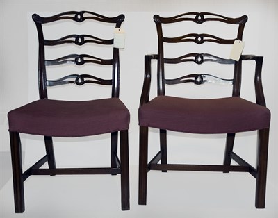 Lot 434 - Set of Six George III Style Mahogany Dining...