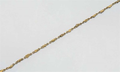 Lot 2037 - Gold Nugget Watch Fob Chain