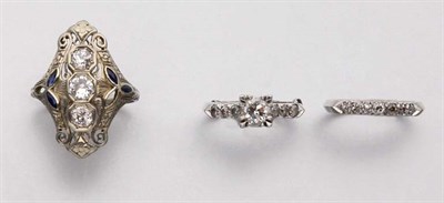 Lot 2078 - Three Diamond Rings