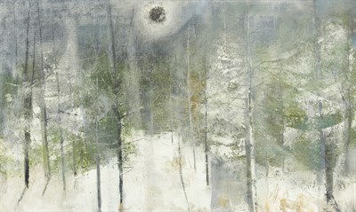 Lot 1067 - William Thon American, 1906-2000 Winter Moon...