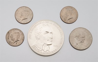 Lot 2036 - Commemorative Silver Coin and Group of U.S. and Foreign Coins