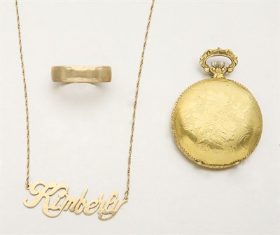Lot 2012 - Group of Assorted Gold, White Gold and Metal Jewelry