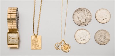 Lot 2076 - Assorted Group of Jewelry and Coins