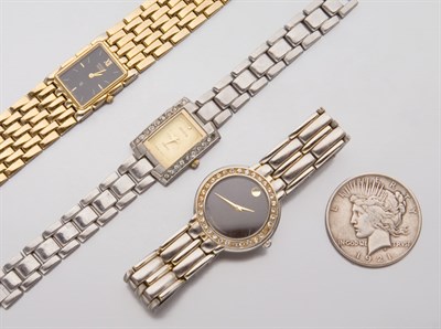 Lot 2043 - Group of Metal Wristwatches and Jewelry and One U.S. Silver Dollar