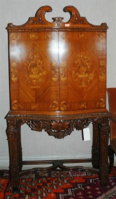 Lot 216 - William and Mary Style Marquetry Inlaid Walnut...