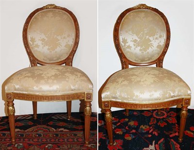 Lot 4469 - Set of Four Louis XVI Style Parcel Gilt...