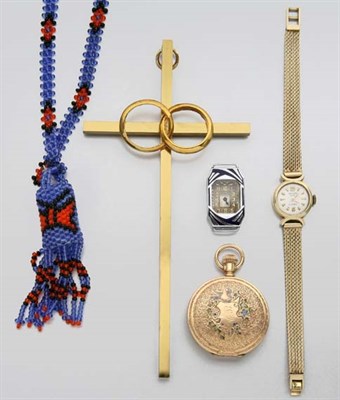 Lot 2057 - Assorted Group of Gold and Metal Jewelry
