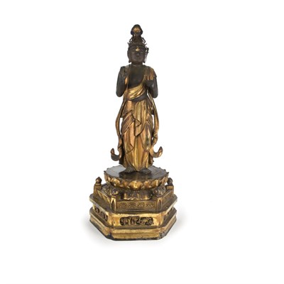 Lot 25 - Japanese Gilt-Wood Figure of Buddha 19th...