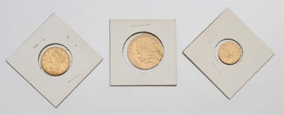 Lot 2405 - Three U.S. Gold Coins