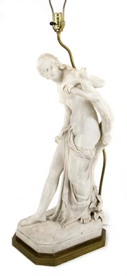 Lot 4271 - Bisque Porcelain Figure of a Classical...