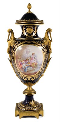 Lot 4496 - Sevres Style Gilt-Bronze Mounted Porcelain...