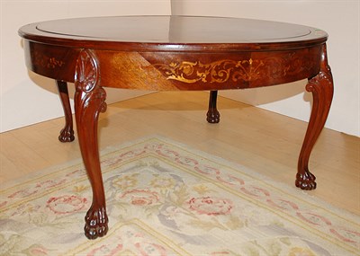 Lot 4569 - Neoclassical Style Marquetry Inlaid Mahogany...