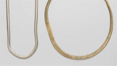 Lot 2307 - Two Snake Chain Necklaces